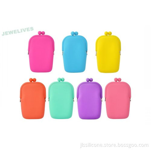Promotional Silicone Coin Bag In Candy Color 